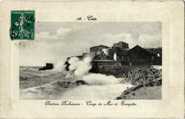 Iconographie - Station balnéaire - Cap de mer et tempête