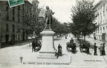 Iconographie - Statue de Guépin et boulevard Delorme
