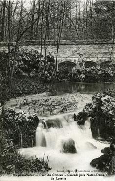 Iconographie - Parc du château - Cascade près Notre-Dame de Lorette