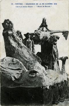 Iconographie - Souvenir de la Mi-Carême de 1912 - Les plus beaux chars - Reine de beauté
