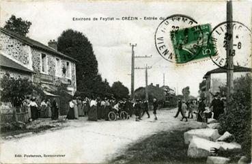 Iconographie - Crézin - Entrée du village