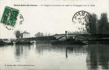 Iconographie - Le Linguet ou jonction du canal de Bourgogne avec la Saône