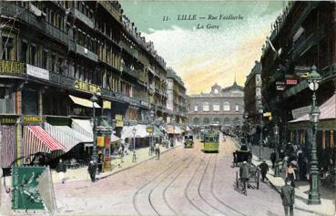 Iconographie - Rue Faidherbe - La gare