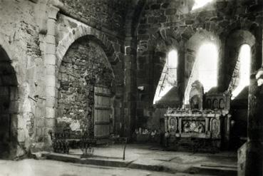 Iconographie - Le site détruit le 10 juin 1944 - Choeur de l'église
