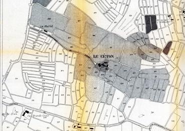 Iconographie - Le Céton, plan cadastral