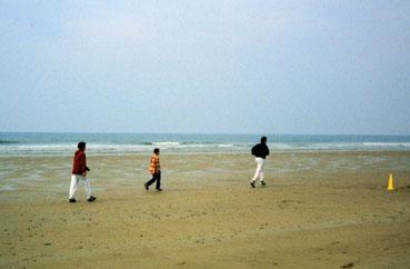Iconographie - Promenade sur la plage hors saison