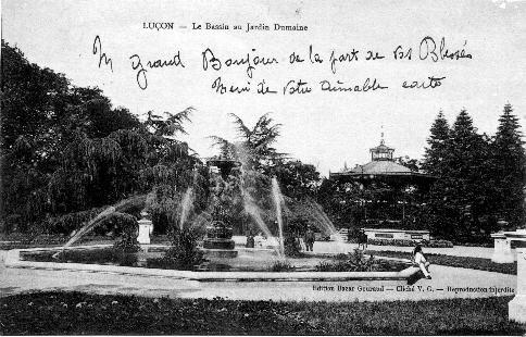 Iconographie - Le bassin du Jardin Dumaine