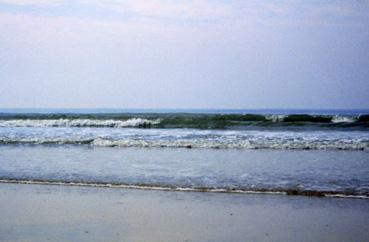 Iconographie - Vagues échouant sur la plage