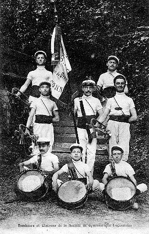 Iconographie - Tambours et clairons de la société de Gymnastique