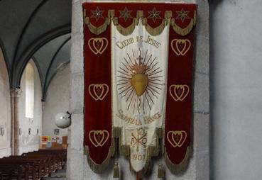 Iconographie - Bannière de procession Coeur de Jésus, sauvez la France, 1907