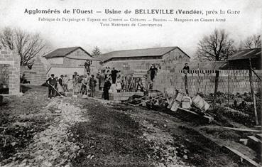 Iconographie - Agglomérés de l'Ouest - Usine de Belleville