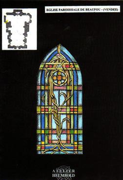 Iconographie - Plan des vitraux de l'église de l'Atelier Helmbold