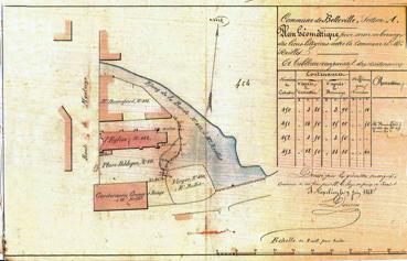 Iconographie - Plan de l'église en 1868