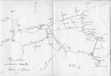 Iconographie - Plan du secteur du troisième bataillon