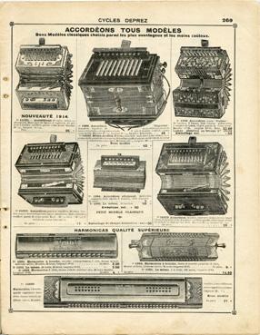 Iconographie - Catalogue Cycle Deprez - La planche accordéons