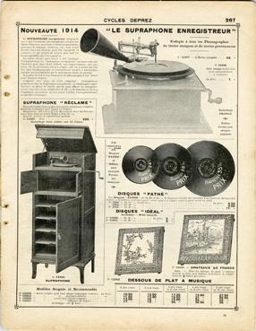 Iconographie - Catalogue Cycle Deprez - La planche enregistreurs