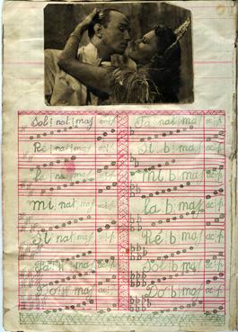 Iconographie - Tablature pour mandoline de Louis Raballand (1912-1986)
