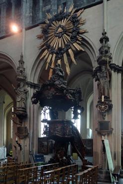 Iconographie - Brugge - Chaire de l'église Notre-Dame