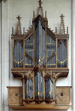 Iconographie - Middelbourg - Eglise Nieuwe Kerk de l'abbaye, l'orgue