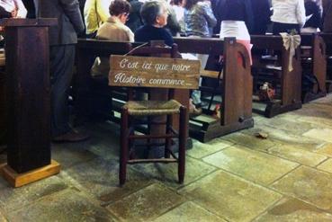 Iconographie - Phrase d'accueil lors d'un mariage