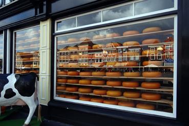 Iconographie - Delft - Commerce de fromages Gouda
