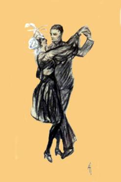 Iconographie - Danseurs sablais, d'après André Astoul