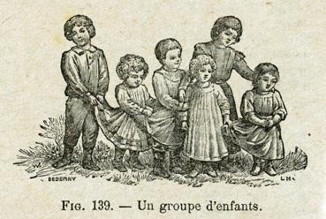 Iconographie - Un groupe d'enfants, d'après Deberny