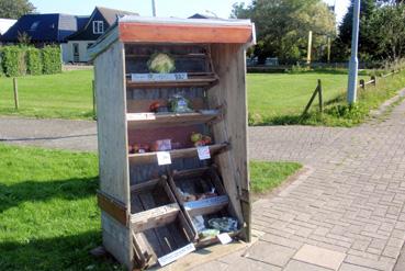 Iconographie - Medemblik - Vente de fruits et de légumes sur le bord de la route