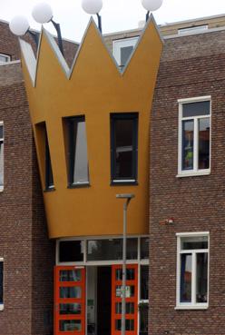Iconographie - Almere - Entrée d'un immeuble