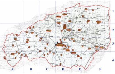 Iconographie - Carte localisant les Poilu de 14-18