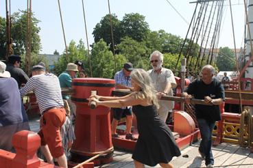 Iconographie - Stage sur l'Hermione mené par Michel Colleu