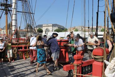 Iconographie - Stage sur l'Hermione mené par Michel Colleu