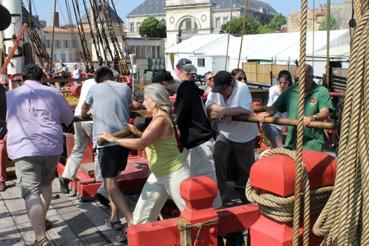 Iconographie - Stage sur l'Hermione mené par Michel Colleu