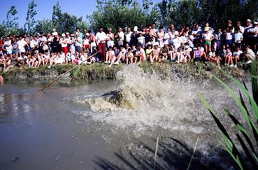 Iconographie - Concurrent du saut à la ningle aux Olympiades maraîchines