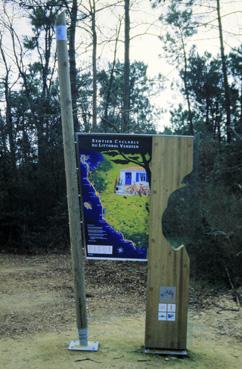 Iconographie - Panneau Sentier cyclable du littorale vendéen