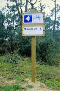 Iconographie - Panneau Sentier cyclable du littorale vendéen