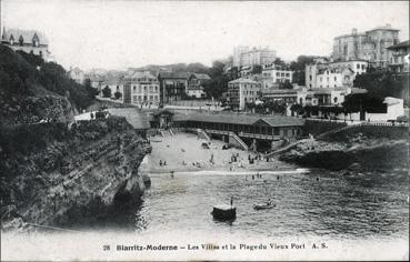 Iconographie - Les villas et la plage du vieux port