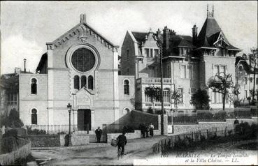 Iconographie - Le temple israëlite et la villa Claisse