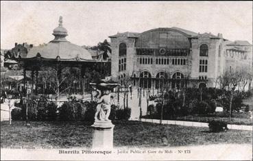 Iconographie - Jardin public et gare du Midi