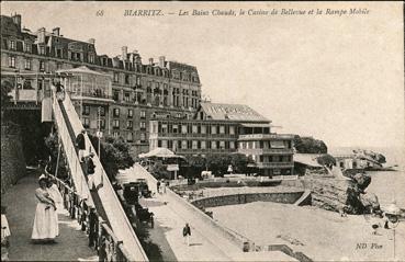 Iconographie - Les bains chauds, le casino de Bellevue et la rampe mmobile