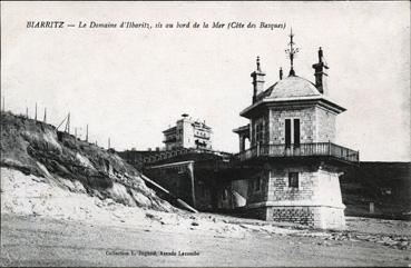 Iconographie - Le domaine d'Ilbaritz, sis au bord de la mer (côte Basques)