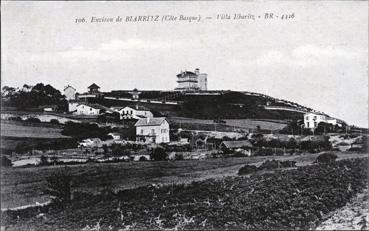 Iconographie - Environt de Biarritz (côte basque) Villa Ilbaritz)