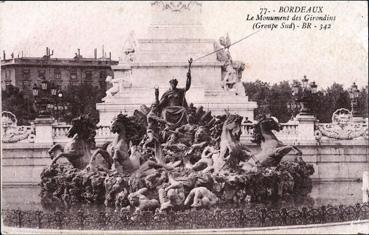 Iconographie - Le monument des Girondins ( groupe Sud)