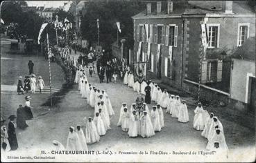 Iconographie - Procession de la Fête Dieu - Boulevard de l'Eperon