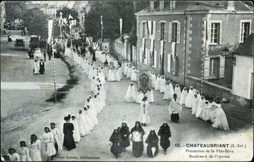 Iconographie - Procession de la Fête Dieu - Boulevard de l'Eperon