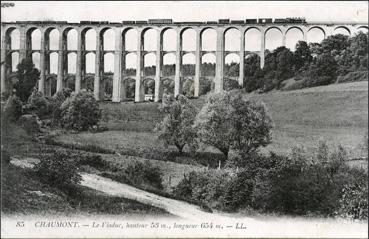 Iconographie - Le viaduc, hauteur 53 m., longueur 654 m.