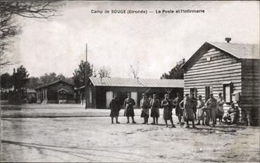 Iconographie - Camp de Souge (Gironde) - Le poste et l'infirmerie