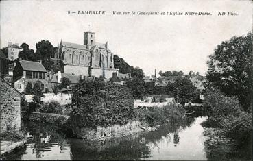 Iconographie - Vue sur le Gouëssant et l'église Notre-Dame