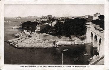 Iconographie - Pont de la Fausse-Monnaie et pointe de Malmousque