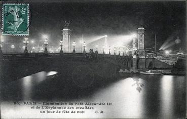 Iconographie - Illumination du pont Alexandre III